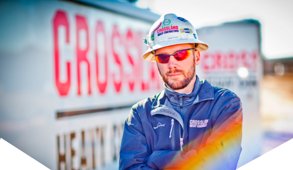 Crossland construction worker.