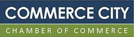 The logo for Commerce City Chamber of Commerce.