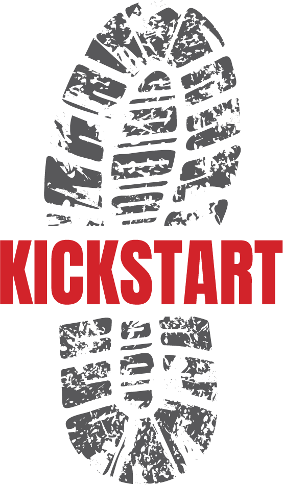 Kickstart logo on a green background.