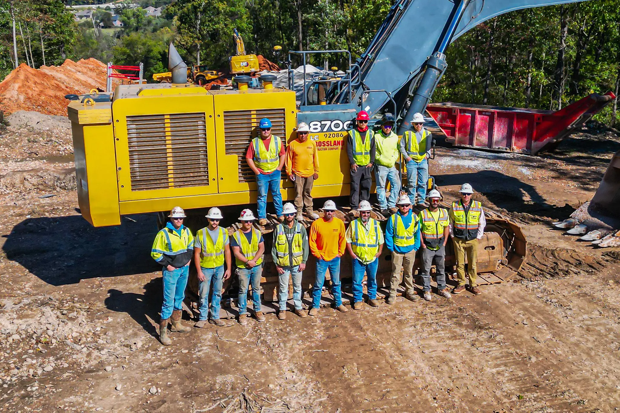 Self-performed earthwork, underground utilities, and concrete work.