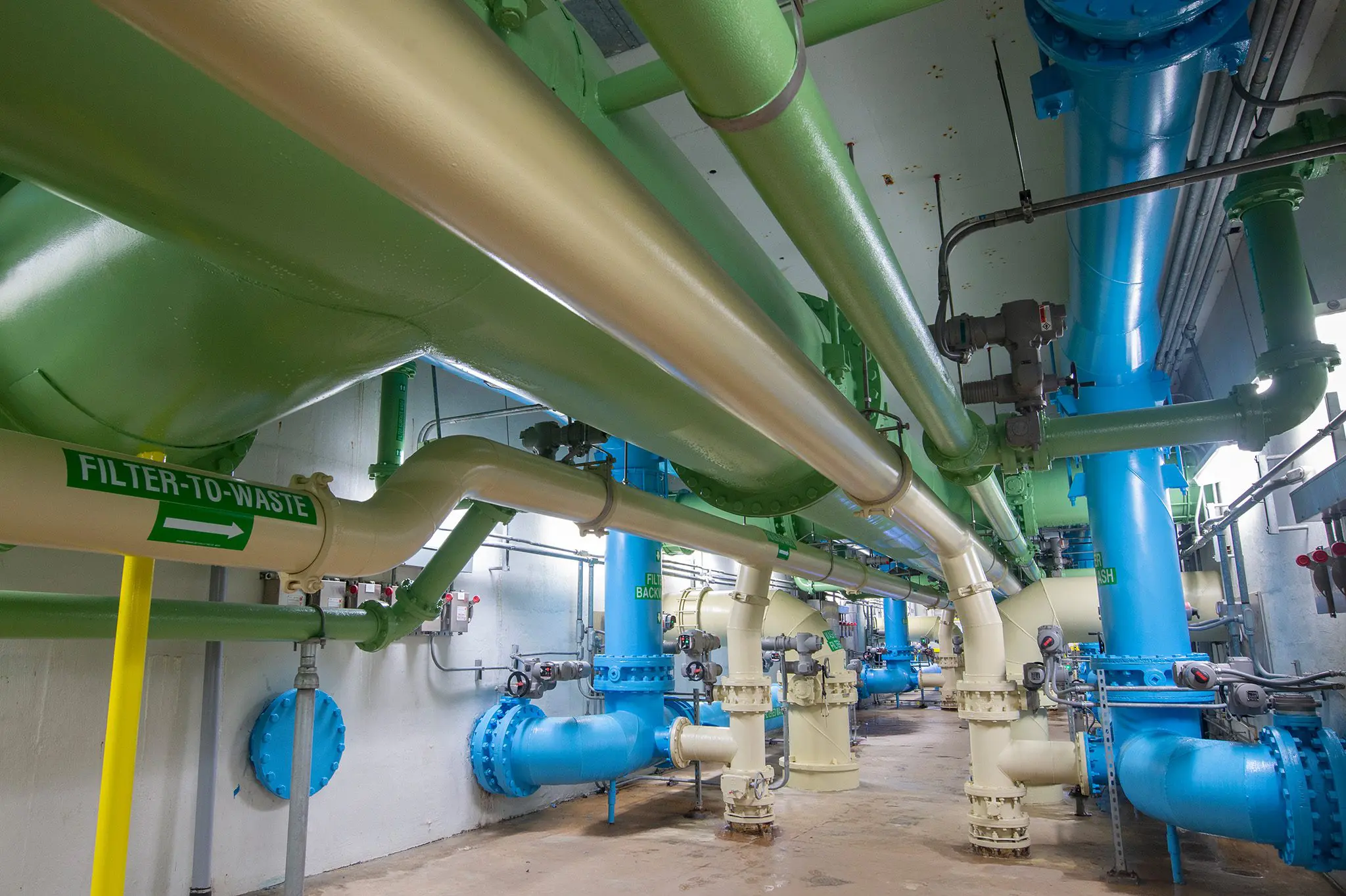 Water treatment facility project by Crossland Heavy Contractors in Arkansas.