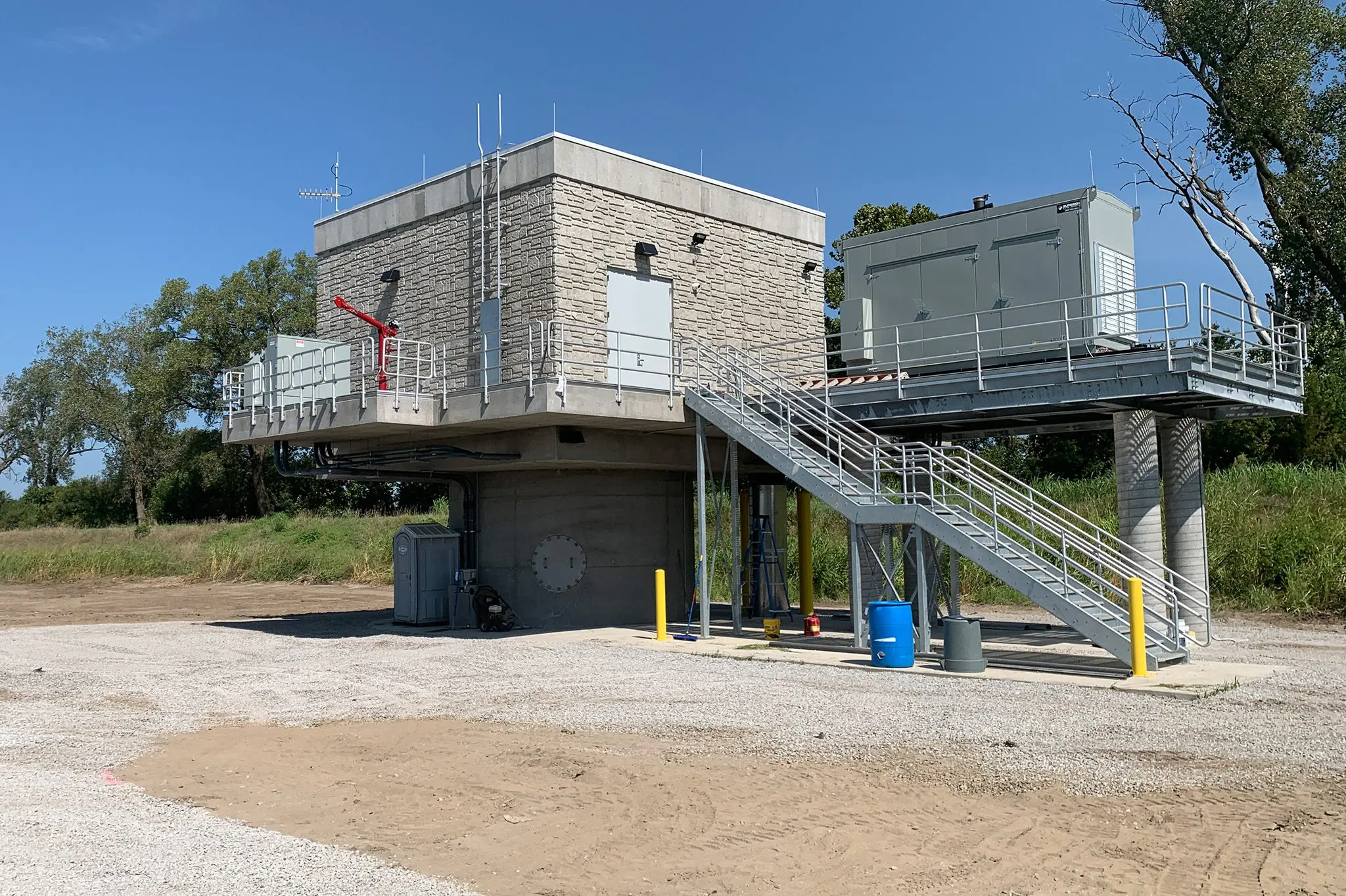 Water treatment facility project by Crossland Heavy Contractors near Kansas City.