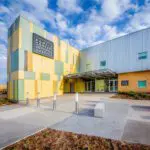 Exterior of the Tulsa County Family Center for Juvenile Justice building.