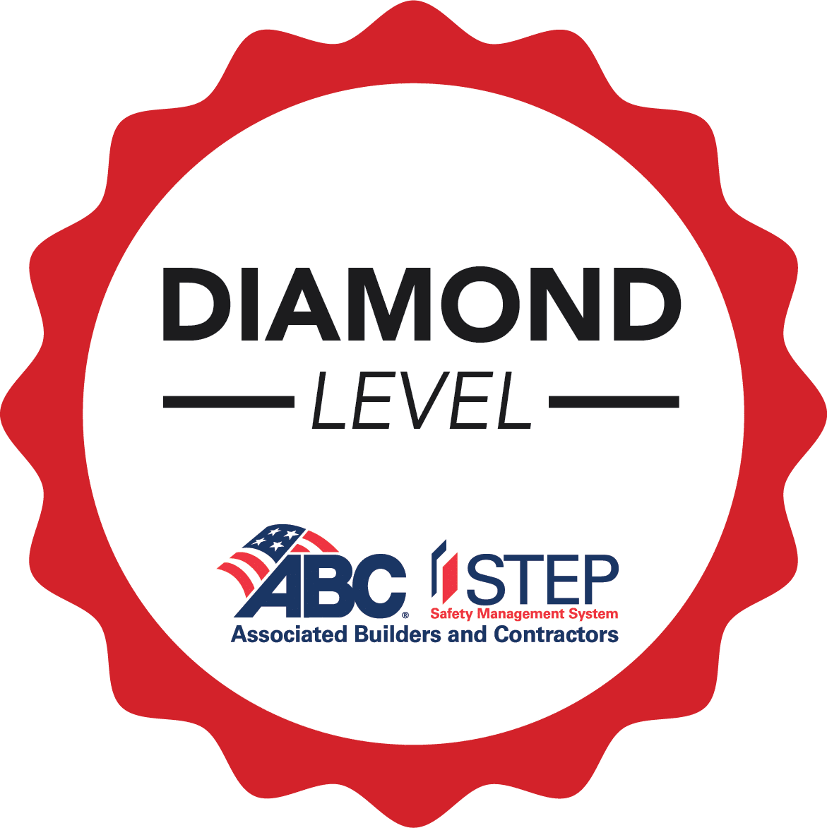 Diamond Level award seal from the ABC STEP Safety Management System.