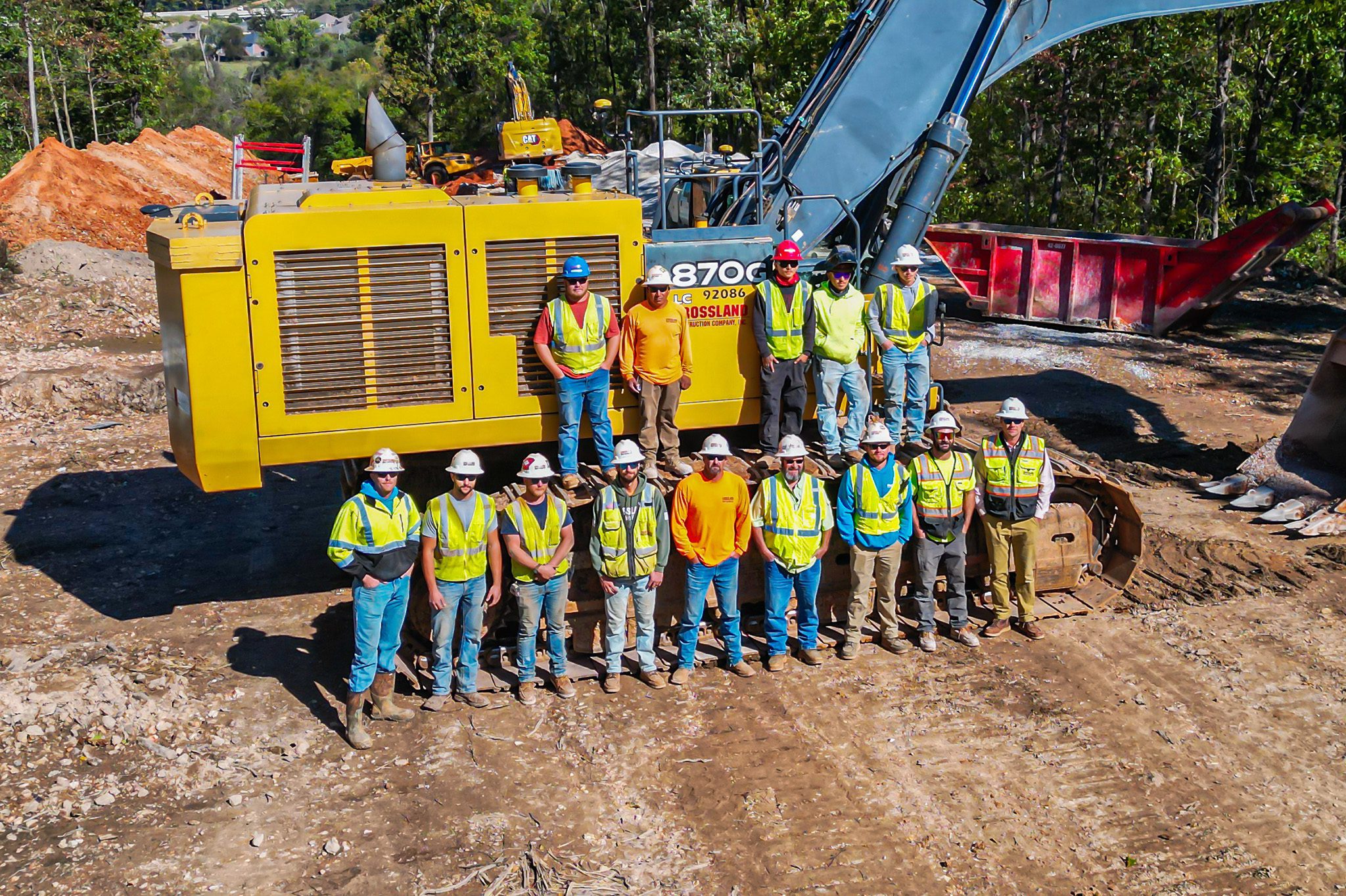 Self-performed earthwork, underground utilities, and concrete work.