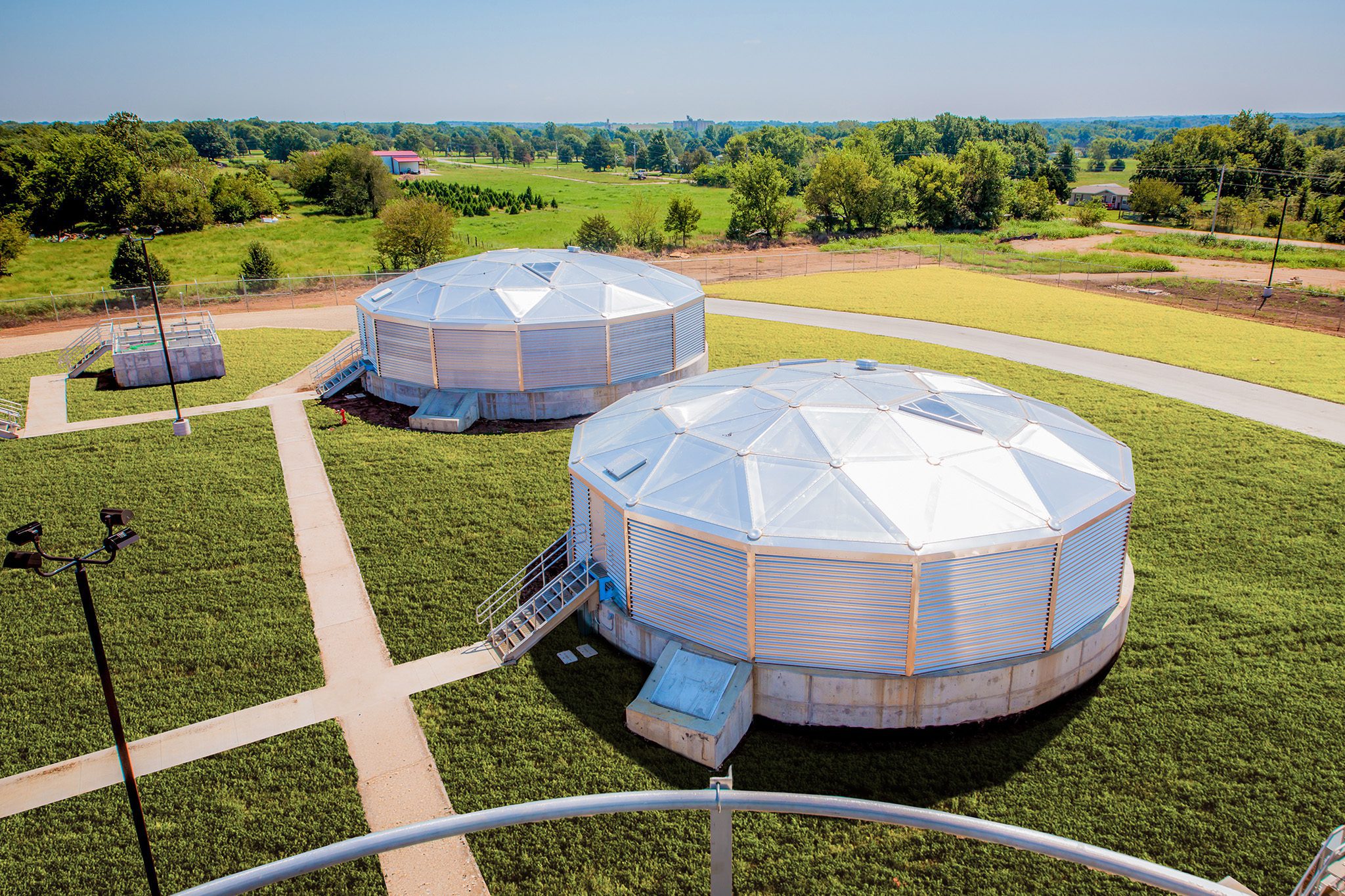 Water treatment facility project by Crossland Heavy Contractors in Arkansas.